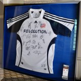 Z05. Framed autographed Revolution jersey. 
